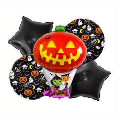 5pcs Halloween Haunted House Balloon Set
