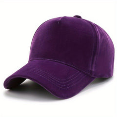 Velvet Baseball Cap Autumn Winter Casual Peaked Cap