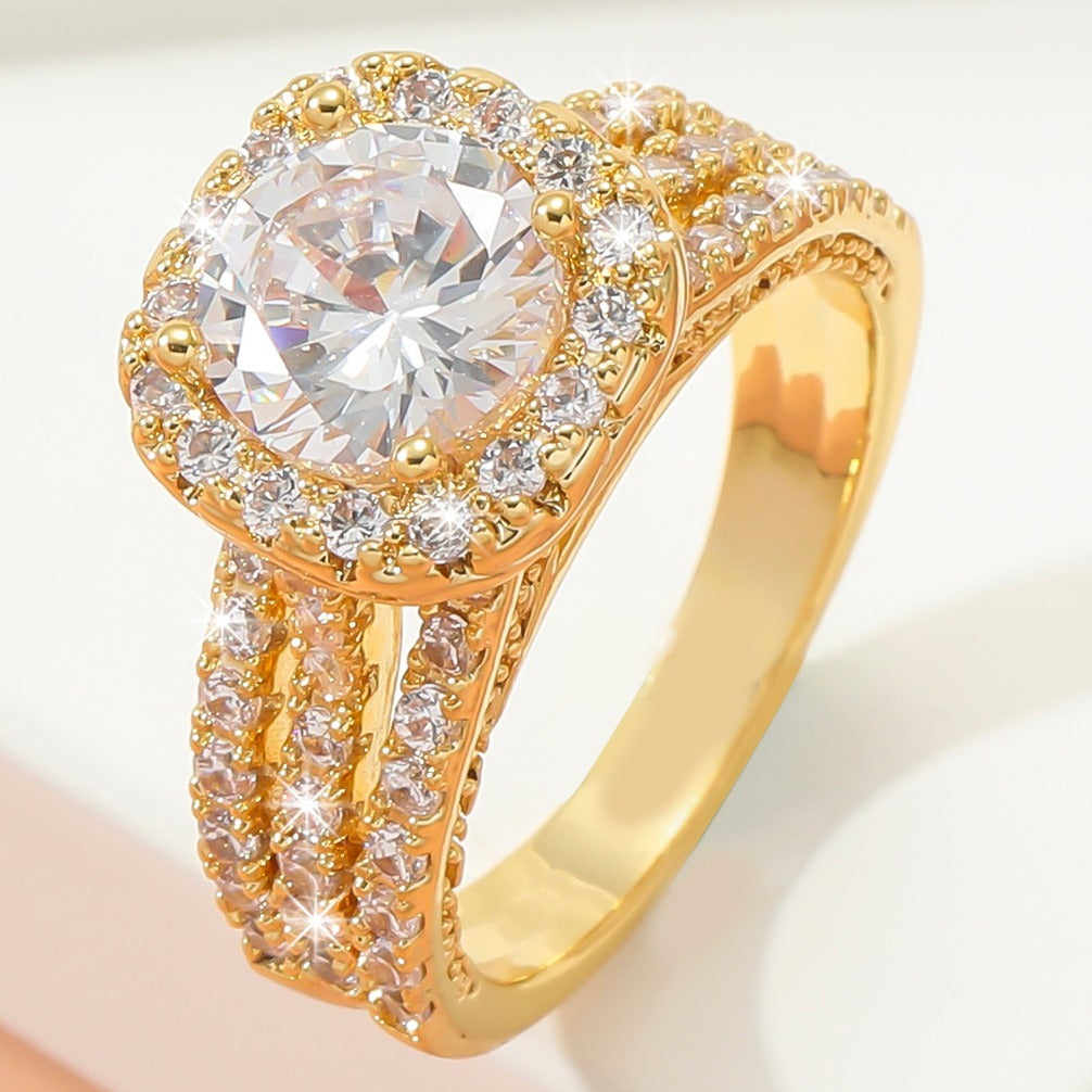 Zircon Women's Wedding Engagement Ring