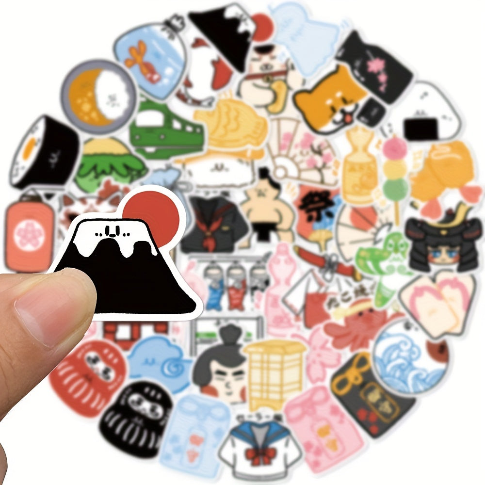 50 Japanese Small Things Doodle Stickers Learning Toy DIY Party Stickers