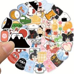 50 Japanese Small Things Doodle Stickers Learning Toy DIY Party Stickers