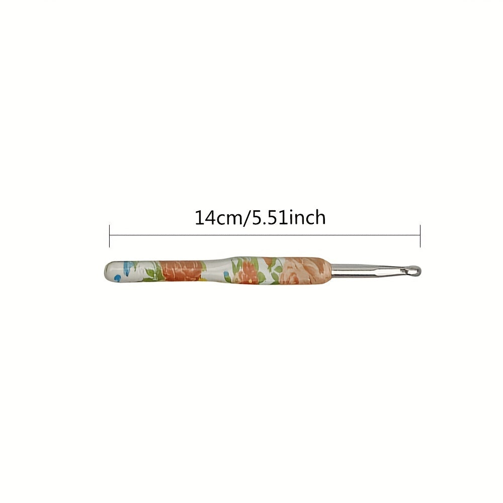 8pcs Crochet Hooks Set Knitting Tool Suit Crochet Printing Aluminum