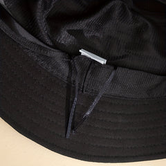 Skull Embroidery Bucket Hat Cotton Foldable Basin Hat