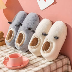 Women's Fluffy Slippers Cozy & Warm Slip On Winter Indoor Shoes