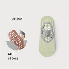 Women's Non Slip Yoga Socks with Cross Strap and Grips