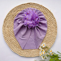 Soft Elastic Strip Flower Baby Hat For Girl