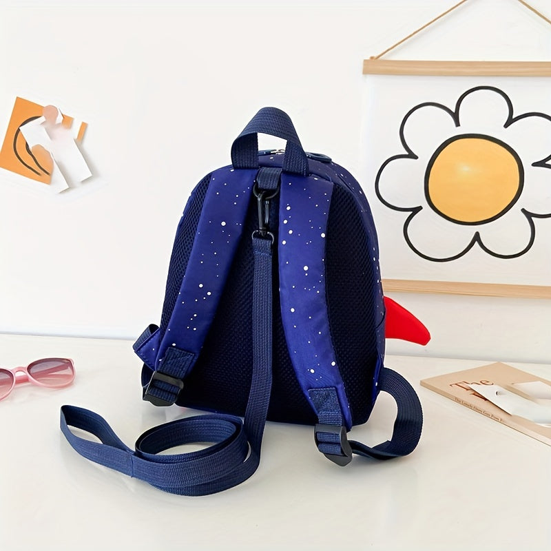 Space Rocket Kids Backpack with Rein