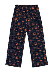 Pumpkin Print Sleep Bottoms Women's Pants
