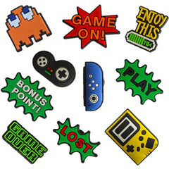 36pcs Game Pattern Shoe Charms For Sandals - Shoe Decorations Accessories