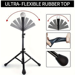 Adjustable Baseball Batting Tee With Carry Bag for Batting Practice
