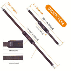 86 cm Bag Shoulder Straps Non-Slip Pad Dual End Adjustable Strap Replacement