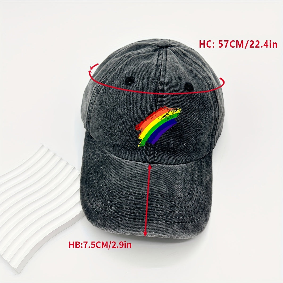 Rainbow Sunflower Baseball Cap for Sun Protection