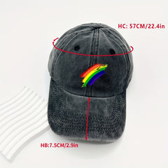 Rainbow Sunflower Baseball Cap for Sun Protection