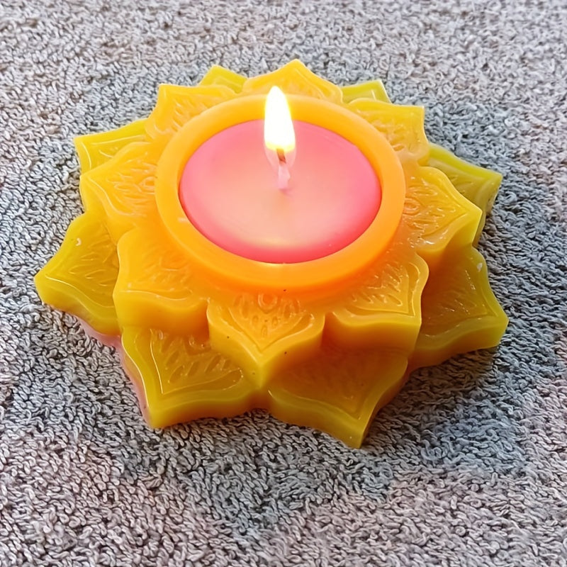 Retro Candlestick Silicone Mold DIY Irregular Flower Storage Mold