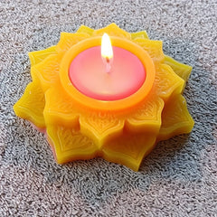 Retro Candlestick Silicone Mold DIY Irregular Flower Storage Mold