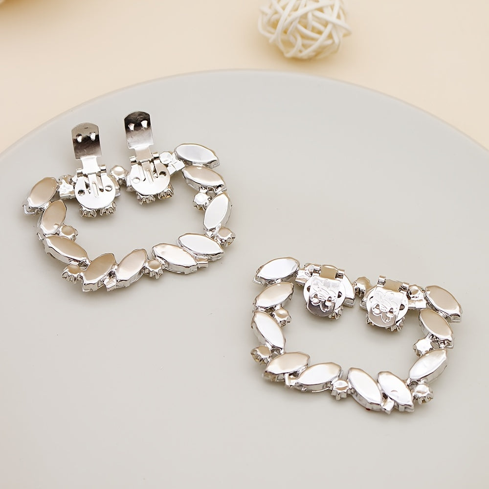 Rhinestone Shoe Clips DIY Floral Shoe Buckle Wedding Party