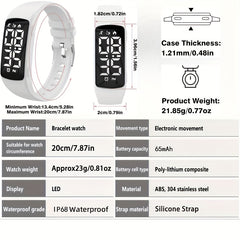 Smart Fitness Watch for Teenagers - Digital Alarm Stopwatch Pedometer