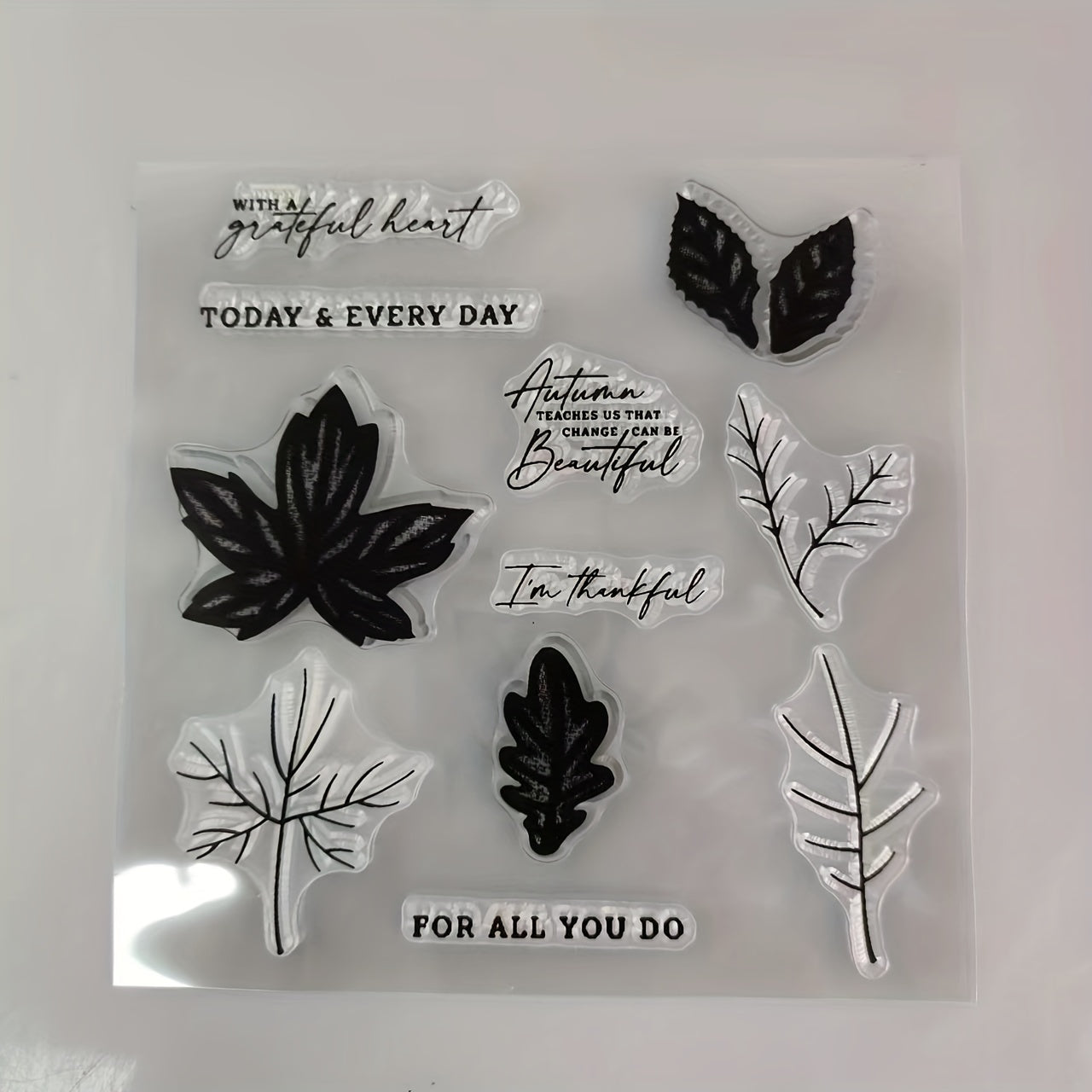 Leaf Metal Cutting Dies And Stamps Set For Scrapbooking Card Paper Craft