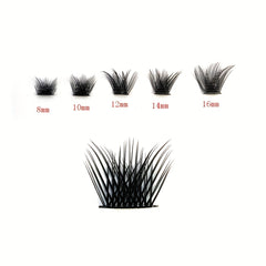 60 Clusters DIY Eyelash Extensions 0.07mm D Curl Wispy Lashes