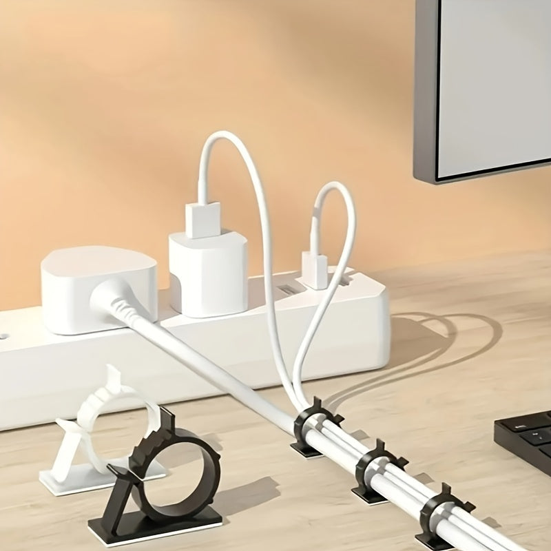 Adjustable Nylon Cable Clamp Bracket for Data Cables, 0.4-0.5in Diameter