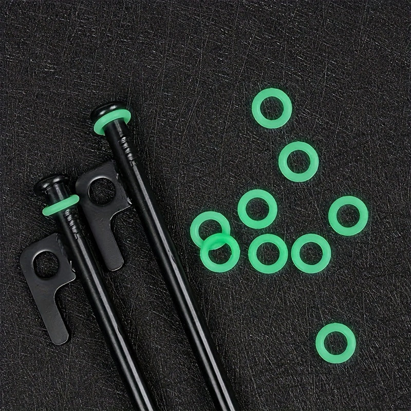 10pcs Glow in the Dark Tent Nails Set with Luminous Rings