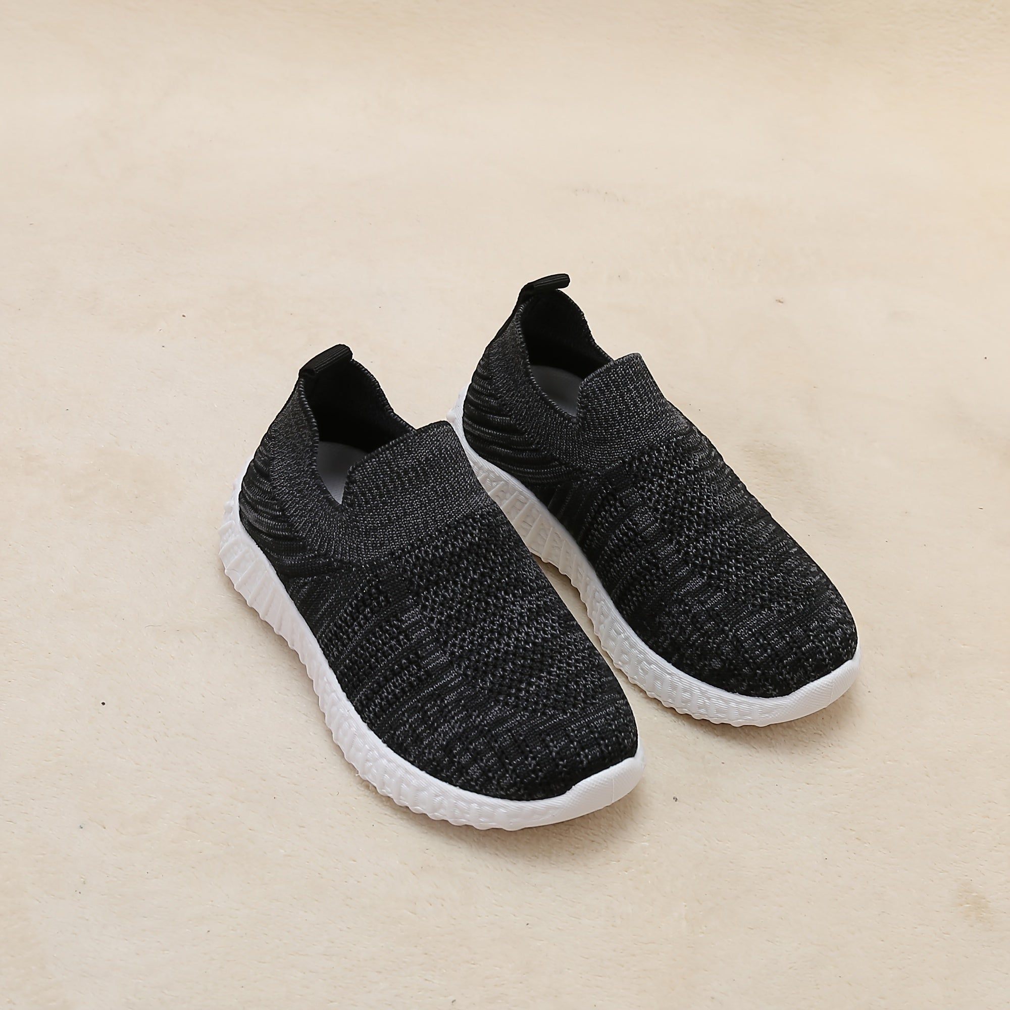 Boys Breathable Woven Shoes Lightweight Slip On Walking Shoes