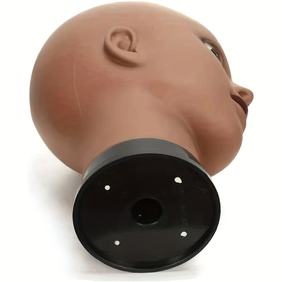 Bald Mannequin Head Soft PVC Female Head For Wig Making