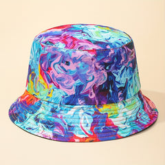 Men's Tie Dye Print Bucket Hat for Outdoor Activities