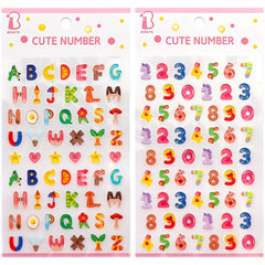 3D Candy Crystal Sticker Epoxy Number Letter DIY Phone Case Decoration