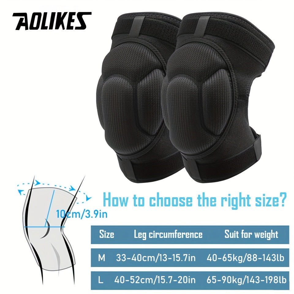Adjustable Knee Pads Thick Sponge Cushion Protection & Anti Slip Safety