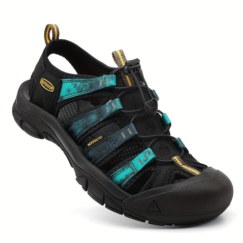 Men's Closed Toe Sandals Durable Non Slip Outdoor Hiking Shoes