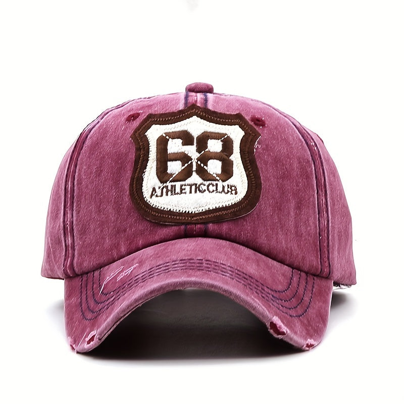 Vintage Distressed Dad Hat Embroidery Patch Baseball Cap