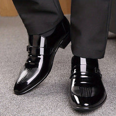 Men's Pointed Toe Formal Slip On Shoes for Business