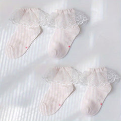 Baby Girls Lace Trim Princess Socks Ankle Sock For Kids