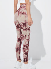 Tie Dye Seamless High Waist Yoga Pants High Stretch Leggings