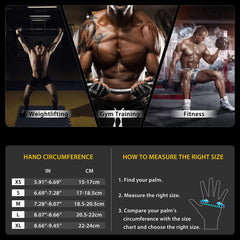 Non Slip Workout Gloves with Wrist Wraps Full Palm Protection