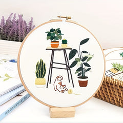 DIY Embroidery Kit Gift for Beginner Framing Tools