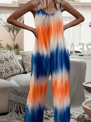 Tie Dye Cami Jumpsuit with Pockets