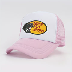 Unisex Mesh Trucker Hat Baseball Cap Fish Print Sunshade Dad Hats