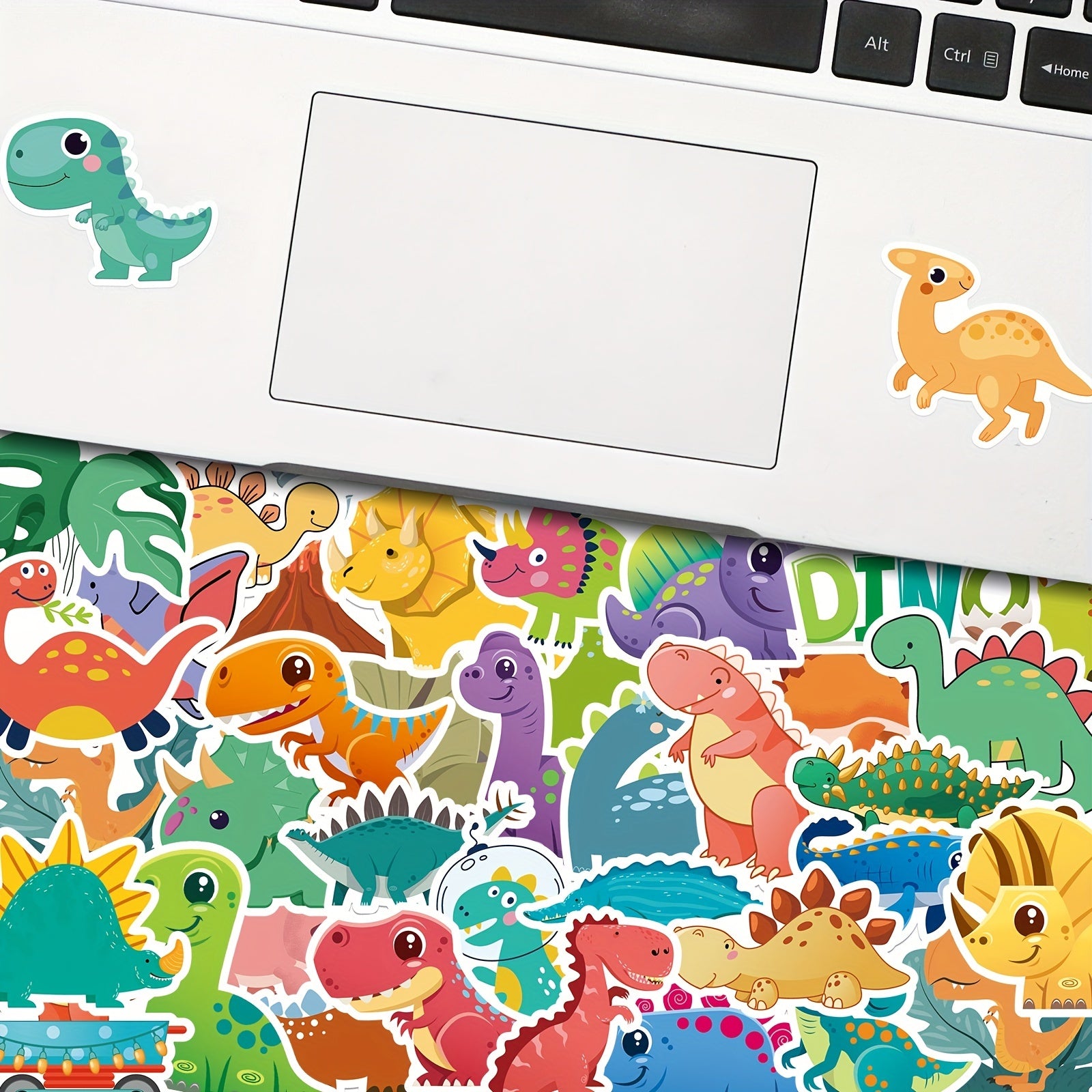 100pcs Dinosaur Stickers Waterproof For Stationery Luggage