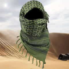 Unisex Windproof Green Tactical Scarf for Military Fan
