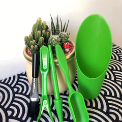 5pcs Portable Succulent Plant Tools Gardening Planting Tools Green Pink