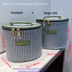 Houndstooth Makeup Bag Travel Case Large Capacity Toiletry Bag