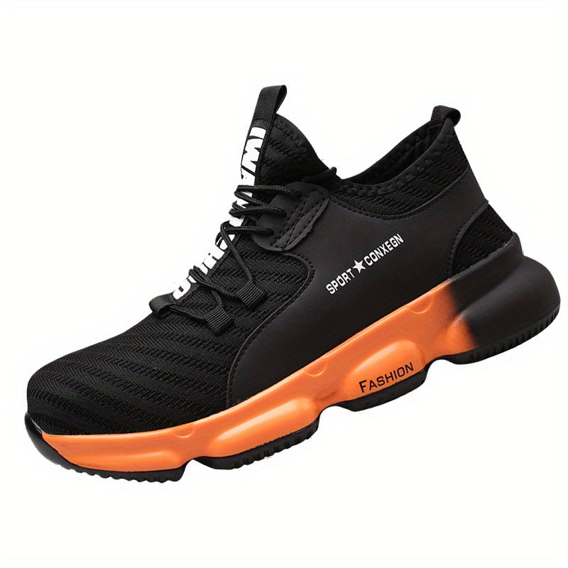 Men's Steel Toe Work Safety Shoes Anti Smashing Non-Slip