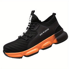 Men's Steel Toe Work Safety Shoes Anti Smashing Non-Slip