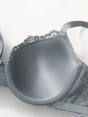 Lace Push Up Bra with Bow Tie Women's Lingerie