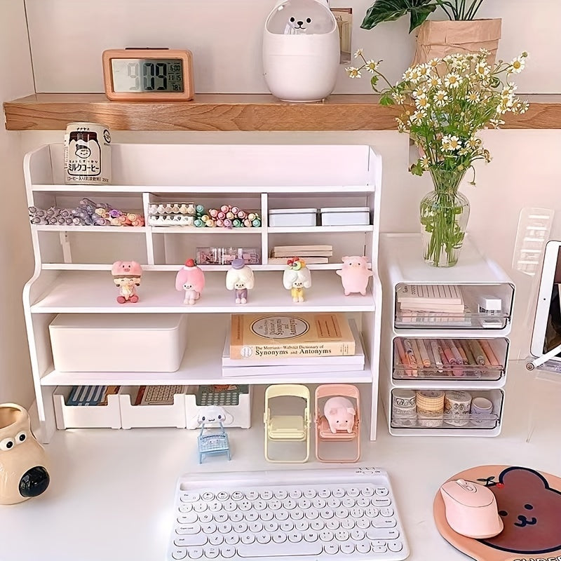 Double Layer Heightening Desktop Rack - Maximize Desk Space