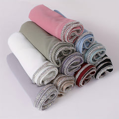 Faux Diamond Chiffon Scarf Turban for Girls