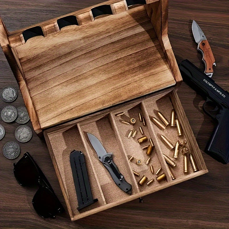 Solid Wood Storage Rack with Drawer Multifunctional Organizer