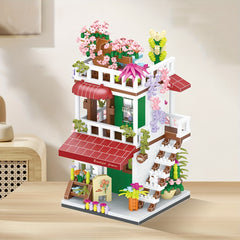 Street View Building Model Creative Blocks Ornaments Decoration